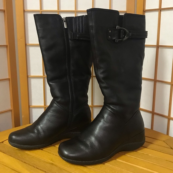 Spring Step Albany Leather Boots Sz 40  (9) Black - Picture 2 of 6